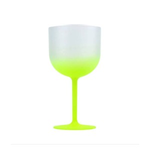 TAÇA GIN DEGRADE AMARELO NEON/ BRANCO/PINK - KIN FESTAS