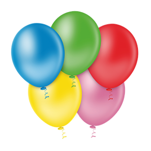 BALAO 05 REDONDO LISO SORTIDO C/50 - KIN FESTAS