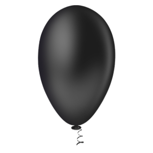 Balão de Festa Látex 6,5 Liso Granfesta Preto - 50 Unidades - Balões Pic Pic - Kin Festas
