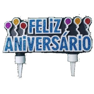 VELA FELIZ ANIVERSARIO AZUL ALCHESTER