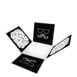 APLIQUE CAIXA EXPLOSÃO 25X25 BIGODE KID ART