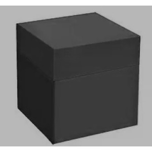 CAIXA MULTIUSO C/ TAMPA LISA PRETO KID ART