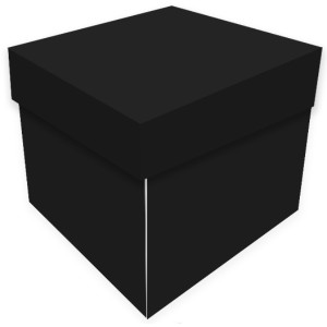 CAIXA EXPLOSAO LISA 25X25 - PRETO KID ART