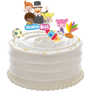 DECORACAO CENARIO PARA BOLO MUNDO BITA 2 REGINA