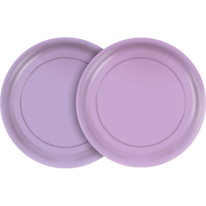 PRATO 18CM FESTA COLORS PASTEL LILAS COM 8 REGINA
