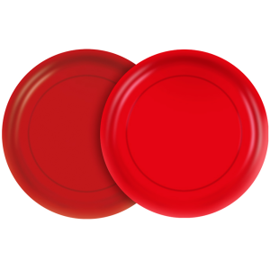 PRATO 18CM FESTA COLORS VERMELHO COM 8 REGINA