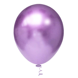 BALAO 05 LATEX PLATINO REDONDO VIOLETA C/25 - KIN FESTAS