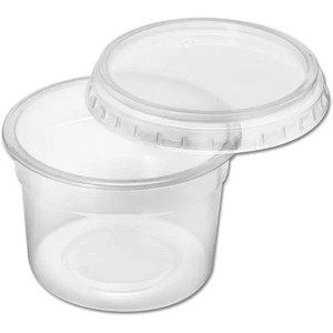 POTE REDONDO COM TAMPA 350ML COM 24 REF.8221 PRAFESTA