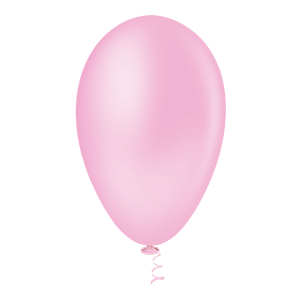Balão de Festa Látex 6,5 Liso Granfesta Rosa Baby - 50 Unidades - Balões Pic Pic - Kin Festas