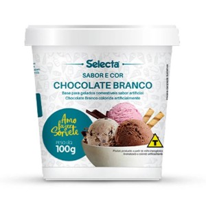 SELECTA CASEIRO - BASE PARA GELADOS SABOR CHOCOLATE BRANCO - 100G