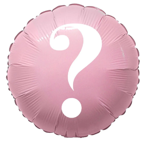 Balão Metalizado Revelação Redondo Rosa Baby 20” – Kin Festas