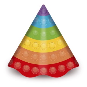CHAPEU CONE POP IT COM 8 UNIDADES JUNCO