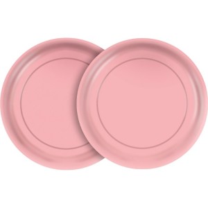 PRATO 18CM FESTA COLORS ROSA BEBE  COM 8 REGINA