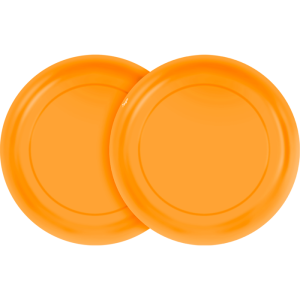 PRATO 18CM FESTA COLORS LARANJA NEON COM 8 REGINA