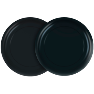 PRATO 18CM FESTA COLORS PRETO COM 8 REGINA