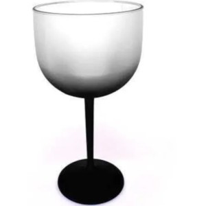 TAÇA GIN DEGRADE PRETA MAR PLAST