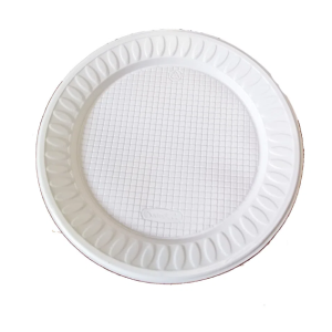 PRATO DESCARTÁVEL RASO 21CM BRANCO C/10 - PLATEX - KIN FESTAS