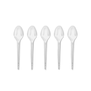 COLHER DESCARTÁVEL SOBREMESA CRISTAL /50 - PLASTILANIA - KIN FESTAS