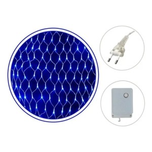 REDE 240 LED 2,5M 110V  AZUL COM CONTROLE REF: PZ17