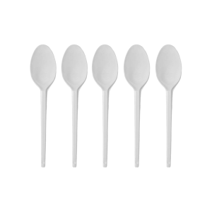 COLHER DESCARTÁVEL REFEIÇÃO BRANCA C/50 - PLASTILANIA - KIN FESTAS