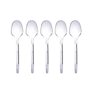 COLHER DESCARTÁVEL REFEIÇÃO CRISTAL C/50 - PLASTILANIA - KIN FESTAS