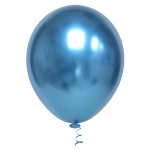 BALÃO PLATINO REDONDO 16 - AZUL C/12