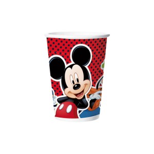COPO PAPEL 180ML MICKEY CLÁSSICO C/8 - KIN FESTAS