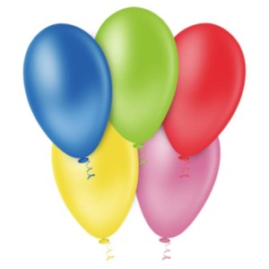 Balão de Festa Látex 07 Liso Sortido - 50 Unidades - Balões Pic Pic - Kin Festas