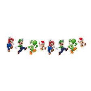 FAIXA DECORATIVA SUPER MARIO COM 1 UNIDADE.