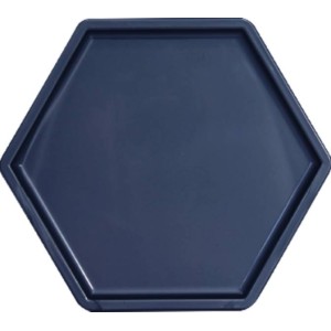 BANDEJA SEXTAVADA 18X20,5 - AZUL PETROLEO