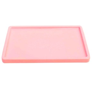 BANDEJA RETANGULAR 30X18 - ROSA CLARO