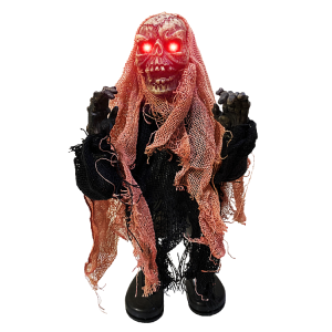 Boneco Caveira Elétrico Fantasma com Olhos de LED e Gritos