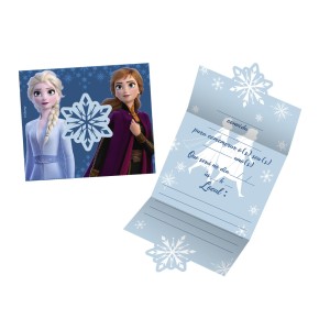 CONVITE GRANDE FROZEN II C/8 REGINA