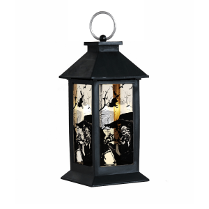 VELA LAMPARINA ARANDELA DE LED BRUXA HALLOWEEN 13X5,5 CM - KIN FESTAS