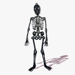 ESQUELETO PRETO HALLOWEEN - 8CM X 24CM X 2CM - KIN FESTAS