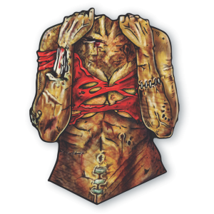 PAINEL ZUMBI FEMININO HALLOWEEN 64CM X 48CM - KIN FESTAS