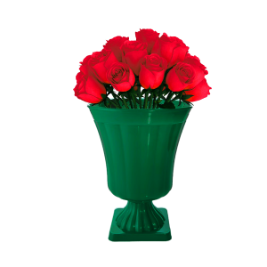 VASO DECORATIVO GREGO VERDE ESCURO ROFIDA