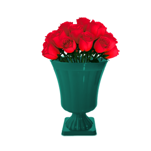 VASO DECORATIVO GREGO VERDE ESMERALDA ROFIDA