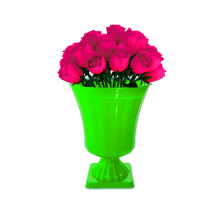 VASO DECORATIVO GREGO VERDE NEON ROFIDA
