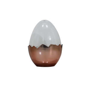 OVO DE ACRILICO METALIZADO - ROSE GOLD