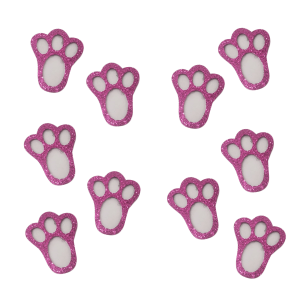 KIT 10 UNID. APLIQUE PATINHA COM GLITTER