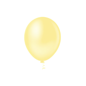 BALÃO 09 LISO REDONDO AMARELO CANDY C/50 - KIN FESTAS