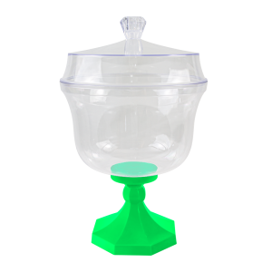 TAÇA DUBAI VERDE FLUORESCENTE 1,5 C/TAMPA