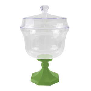 TAÇA DUBAI VERDE OLIVA 1,5 C/TAMPA