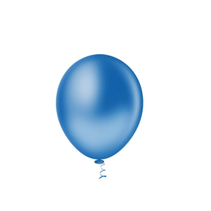 BALÃO LISO REDONDO 16 - AZUL INDIGO C/12