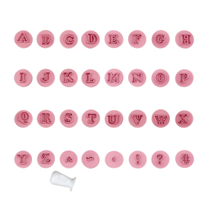 KIT CARIMBO DOCES E MASSAS - LETRAS FOFAS