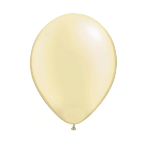 BALAO 05 REDONDO LISO MARFIM C/50 - KIN FESTAS