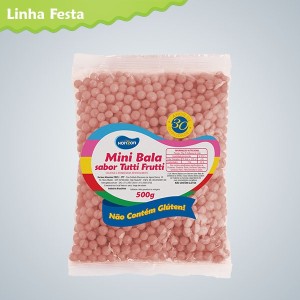MINI BALA TUTTI FRUTTI ROSA BEBE 500G HORIZON