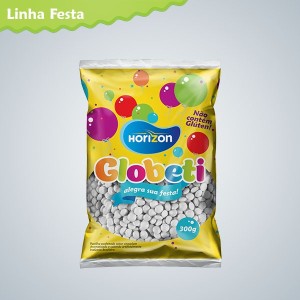 PASTILHA GLOBETI SABOR CHOCOLATE  BRANCO 300G HORIZON