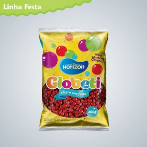 PASTILHA GLOBETI SABOR CHOCOLATE VERMELHO  300G HORIZON